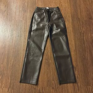 Aritzia Wilfred leather pants